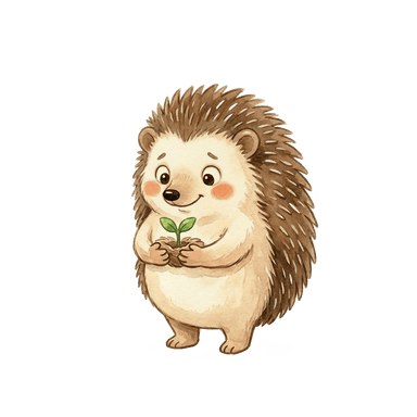 Stachi, das Erntezeit-Maskottchen